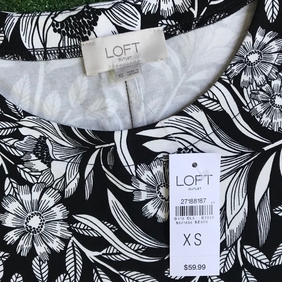 NWT LOFT Floral Dress - Picture 5 of 5